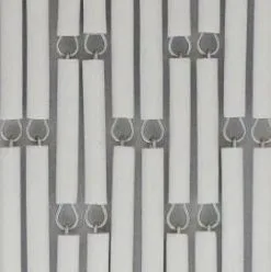 Vliegengordijn Op Maat: Hulzen Verspringen Wit (kant En Klaar)