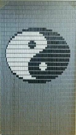 Vliegengordijn Op Maat: Yin Yang (kant En Klaar)